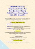 HESI A2 Practice test &vert; Comprehensive Practice Test Exam Questions & Expertly Verified Answers &vert; Newest Update 2026 &ndash; 2027 &lpar;Graded A&plus;&rpar;&NewLine;