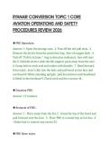 RYANAIR CONVERSION TOPIC 1 CORE&NewLine;AVIATION OPERATIONS AND SAFETY&NewLine;PROCEDURES REVIEW 2026&NewLine;