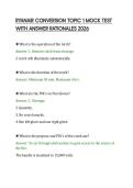 RYANAIR CONVERSION TOPIC 1 MOCK TEST&NewLine;WITH ANSWER RATIONALES 2026&NewLine;