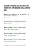 RYANAIR CONVERSION TOPIC 1 PRACTICE&NewLine;QUESTIONS WITH DETAILED EXPLANATIONS&NewLine;2026&NewLine;