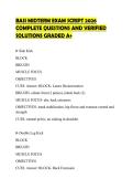 BASI MIDTERM EXAM SCRIPT 2026&NewLine;COMPLETE QUESTIONS AND VERIFIED&NewLine;SOLUTIONS GRADED A&plus;