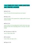 S 190 COMPLETE STUDY GUIDE QUESTIONS&NewLine;AND VERIFIED ANSWERS&NewLine;