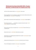 RBS Alcohol Test Study Guide 2026&ndash;2027 Practice Questions&comma; Verified Answers & Complete Exam Prep&period;