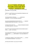 S-12 CITYWIDE SPRINKLER SYSTEMS QUESTIONS WITH CORRECT ANSWERS 2026