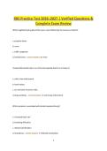 RBS Practice Test 2026&ndash;2027 Verified Questions & Complete Exam Review