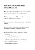 BASIC NUTRITION AND DIET THERAPY&NewLine;PRACTICE NOTES 2026&NewLine;