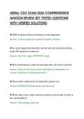 AERIAL CDC EXAM 2026 COMPREHENSIVE&NewLine;AVIATION REVIEW SET TESTED QUESTIONS&NewLine;WITH VERIFIED SOLUTIONS