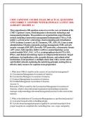 CMIT CAPSTONE COURSE EXAM 200 ACTUAL QUESTIONS &NewLine;AND CORRECT ANSWERS WITH RATIONALE LATEST 2026 &NewLine;ALREADY GRADED A&plus;