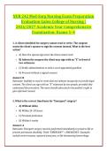 NUR 242 Med-Surg Nursing Exam Preparation &NewLine;Evaluation Galen College of Nursing &vert; &NewLine;2026&sol;2027 Academic Year Comprehensive &NewLine;Examination&colon; Exams 1&ndash;4 