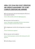 AERIAL CDC EXAM 2026 FLIGHT OPERATIONS&NewLine;AND AIRSPACE MANAGEMENT TEST SCRIPT&NewLine;COMPLETE QUESTIONS AND ANSWERS