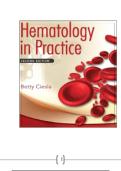 Hematology in Practice&comma; 2nd Edition by Betty Ciesla&colon; Comprehensive Test Bank&semi; Verified Exam Questions & Answer Key &vert; Complete All-Chapters Study Guide for Exam Success