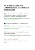 SAE BROKERAGE TEXAS EXAM 4&NewLine;COMPREHENSIVE REAL ESTATE BROKERAGE&NewLine;STUDY GUIDE 2026