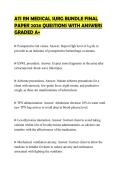 ATI RN MEDICAL SURG BUNDLE FINAL&NewLine;PAPER 2026 QUESTIONS WITH ANSWERS&NewLine;GRADED A&plus;