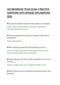 SAE BROKERAGE TEXAS EXAM 4 PRACTICE&NewLine;QUESTIONS WITH DETAILED EXPLANATIONS&NewLine;2026