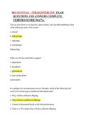 BIO 101 &ndash; STRAIGHTERLINE &ndash; Complete Exam Questions and Answers &lpar;Verified Score 94&period;67&percnt;&rpar;