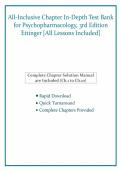 Test Bank For Psychopharmacology&comma; 3rd Edition By R&period; H&period; Ettinger &lpar;All-Inclusive Chapter &lbrack;All Lessons Included&rsqb;&rpar;