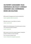 SAE PROPERTY MANAGEMENT TEXAS&NewLine;MAINTENANCE AND FACILITY OVERSIGHT&NewLine;ASSESSMENT 2026 COMPREHENSIVE&NewLine;REVIEW AND SOLUTIONS&NewLine;