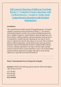 UNE General Chemistry II Midterm Test Bank &NewLine;Weeks 1&ndash;7 Complete Practice Questions with &NewLine;Verified Answers &ndash; Graded A&plus; Study Guide &NewLine;Comprehensive Questions with Detailed &NewLine;Explanations 