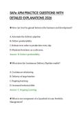 SAFe APM PRACTICE QUESTIONS WITH DETAILED EXPLANATIONS 2026&period;pdf&NewLine;&NewLine;