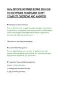 SAFe DEVOPS PACKAGED EXAMS 2026 END&NewLine;TO END PIPELINE ASSESSMENT SCRIPT&NewLine;COMPLETE QUESTIONS AND ANSWERS&NewLine;