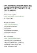 SAFe DEVOPS PACKAGED EXAMS 2026 FINAL&NewLine;REVISION PAPER SET FULL QUESTIONS AND&NewLine;VERIFIED ANSWERS&NewLine;