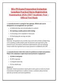 REx-PN Exam Preparation Evaluation &NewLine;Canadian Practical Nurse Registration &NewLine;Examination 2026&sol;2027 Academic Year &ndash; &NewLine;Official Test Bank 