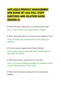 SAFE AGILE PRODUCT MANAGEMENT&NewLine;APM EXAMS SET 2026 FULL STUDY&NewLine;QUESTIONS AND SOLUTION GUIDE&NewLine;GRADED A&plus;&NewLine;