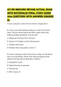 ATI RN MEDSURG RETAKE ACTUAL EXAM&NewLine;WITH RATIONALES FINAL STUDY GUIDE&NewLine;2026 QUESTIONS WITH ANSWERS GRADED&NewLine;A&plus;