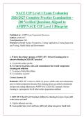 NACE CIP Level 1 Exam Evaluation &NewLine;2026&sol;2027 Complete Practice Examination - &NewLine;200 Verified Questions Aligned to &NewLine;AMPP&sol;NACE CIP Level 1 Blueprint