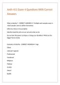 Anth 411 Exam 4 Questions With Correct Answers&period;