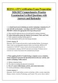 RESNA ATP Certification Exam Preparation &NewLine;2026&sol;2027 Comprehensive Practice &NewLine;ExaminationVerified Questions with &NewLine;Answers and Rationales