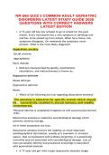 NR 668 Quiz 5 Common Adult & Geriatric Disorders Latest Study Guide 2026 &vert; NR 668 &vert; Psychiatric-Mental Health Capstone Practicum &vert; Questions with Correct Answers &vert; Latest Edition