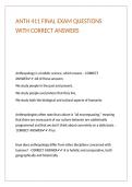 ANTH 411 FINAL EXAM QUESTIONS WITH CORRECT ANSWERS&period;