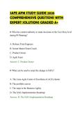 SAFE APM STUDY GUIDE 2026&NewLine;COMPREHENSIVE QUESTIONS WITH&NewLine;EXPERT SOLUTIONS GRADED A&plus;&NewLine;