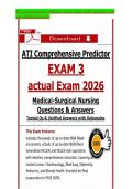 ATI RN Comprehensive Predictor NGN Practice Exam 2026 &NewLine;questions and well detailed answers 