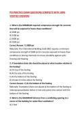 PSI PRACTICE EXAM QUESTIONS COMPLETE WITH 100&percnt; VERIFIED ANSWERS