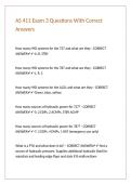 AS 411 Exam 3 Questions With Correct Answers
