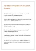 AS 411 Exam 4 Questions With Correct Answers