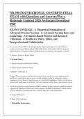 NR 500 FOUNDATIONAL CONCEPTS FINAL &NewLine;EXAM with Questions and Answers&sol;Plus a &NewLine;Rationale Updated 2026 A&plus;&sol;Instant Download &NewLine;PDF 