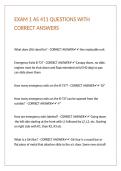 EXAM 1 AS 411 QUESTIONS WITH CORRECT ANSWERS 