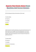 Superior Real Estate School &ndash; North Carolina Real Estate Exam Questions and Answers