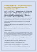 ATI RN FUNDAMENTALS CMS EXAM with Questions &NewLine;and Answers&sol;Plus a Rationale Updated 2026 &NewLine;A&plus;&sol;Instant Download PDF 
