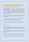 LVN FUNDAMENTALS CMS EXAM 2026 &sol; &NewLine;2027  with Questions and Answers&sol;Plus a Rationale &NewLine;Updated 2026 A&plus;&sol;Instant Download PDF 