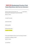 TCFP FF2 Randomized Practice Final Exam Questions and Answers