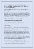 ADULT-GERONTOLOGY ACUTE CARE NURSE &NewLine;PRACTITIONER CERTIFICATION &lpar;AGACNP-BC&reg;&rpar; &NewLine;EXAM updated 2026&sol;2027 