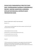 EVOLVE HESI FUNDAMENTALS PRACTICE EXAM &NewLine;2026&colon; COMPREHENSIVE NURSING FUNDAMENTALS &NewLine;REVIEW &vert; VERIFIED QUESTIONS & ANSWERS&comma; &NewLine;DETAILED RATIONALES & COMPLETE EXAM &NewLine;PREPARATION GUIDE 