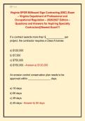 Virginia DPOR Billboard Sign Contracting &lpar;BSC&rpar; Exam &ndash; Virginia Department of Professional and &NewLine;Occupational Regulation &ndash; 2026&sol;2027 Edition &ndash; &NewLine;Questions and Answers for Aspiring Specialty &NewLine;Contractors&vert;&vert;Newest Exam&excl;&excl;&excl; 
