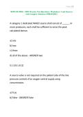 NFPA 99 2026 &vert; 2027 Practice Test Questions Worksheet 4 and Answers with Complete Solutions UPDATED&excl;&excl;&excl;&period;