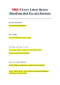 FREC 4 Exam Questions and Answers