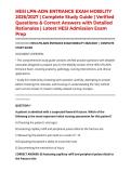 HESI LPN-ADN ENTRANCE EXAM MOBILITY 2026&sol;2027 &vert; Complete Study Guide &vert; Verified Questions & Correct Answers with Detailed Rationales &vert; Latest HESI Admission Exam Prep